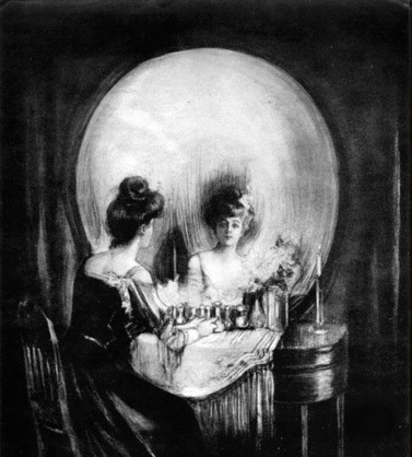 Espejo calavera 1